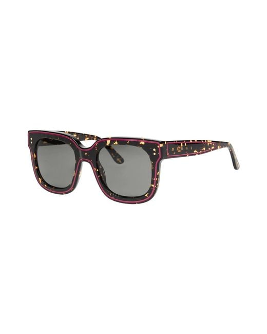 Marni Gray Tortoiseshell-Print Sunglasses