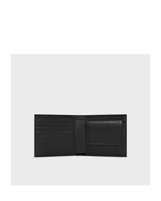 Céline Black Bi-Fold Wallet With Coin Compartment for men
