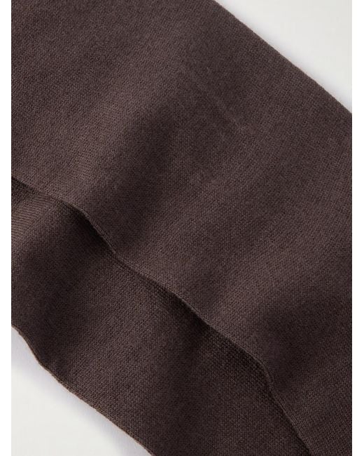 Brunello Cucinelli Brown Cashmere Blend Socks