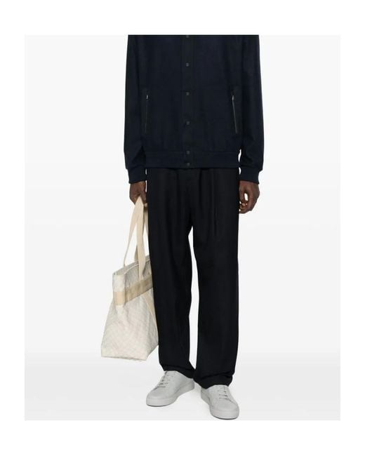 Herno Black Elasticated-Waist Trousers for men