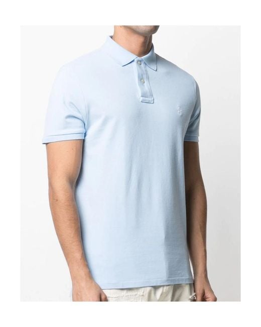Polo Ralph Lauren Blue Slim Fit Cotton Polo Shirt for men