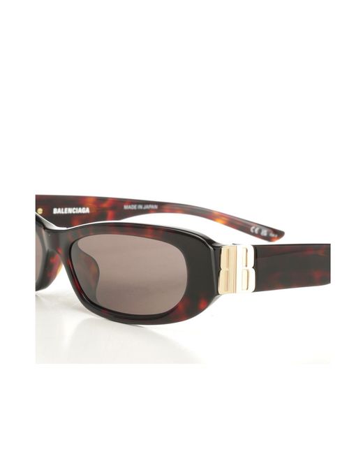 Balenciaga White Eyewear Cosmo Rectangle Bb Sunglasses