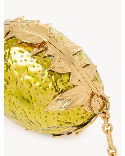 Chloé Yellow Chloé Tropicus Lemon Clutch Bag