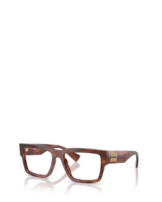 Miu Miu White Full Frame Glasses for men