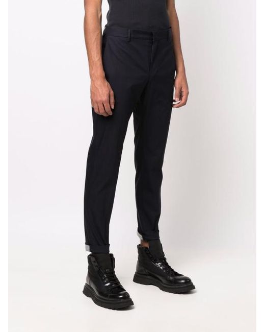 Pt Pantaloni Blue Logo Casual Pants for men