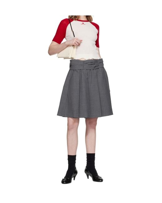 ShuShu/Tong Gray Short-Sleeved Knitwear