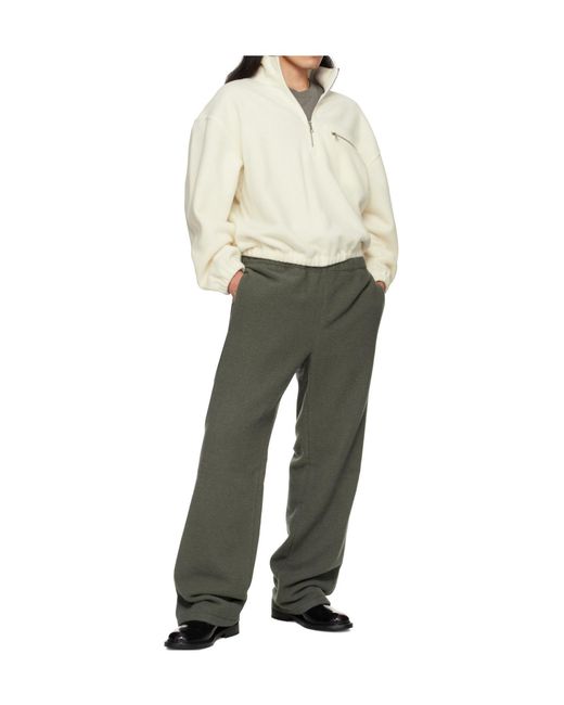 Rier Natural Half-Zip Fleece Sweatshirt for men