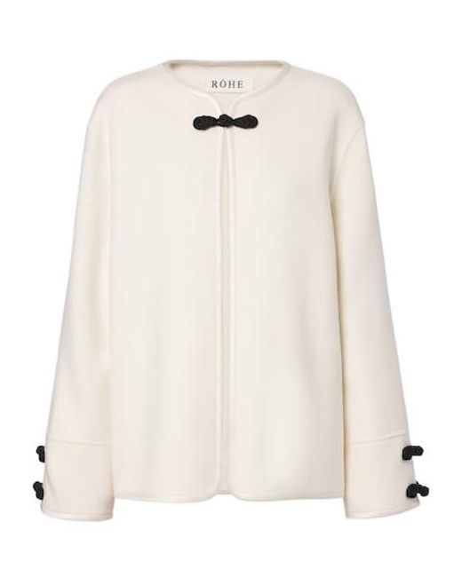 Rohe White Wool And Cashmere Jacket