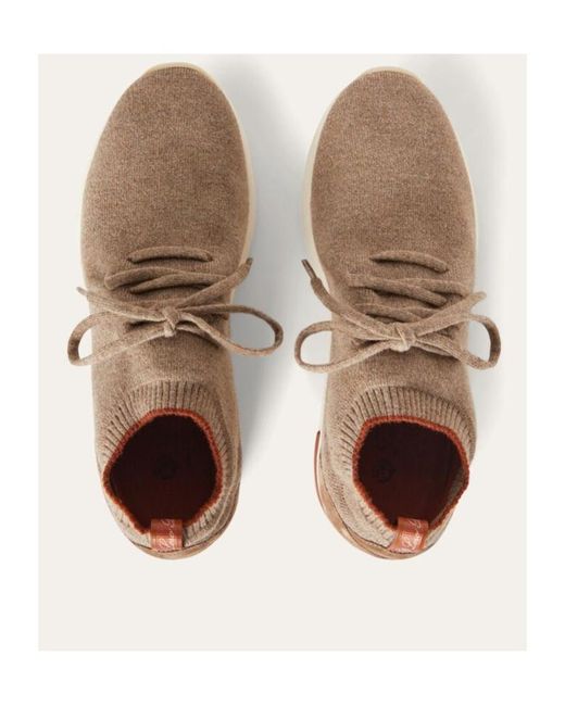 Loro Piana Brown 360 Lp Flexy Walk Cashmere Sneakers for men