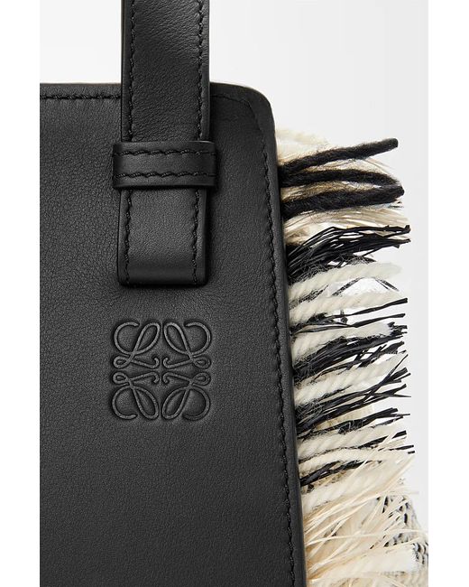 Loewe Black Anagram Debossed Compact Hammock Bag