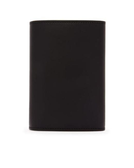 Loewe Black Logo Detailed Fold-Over Wallet