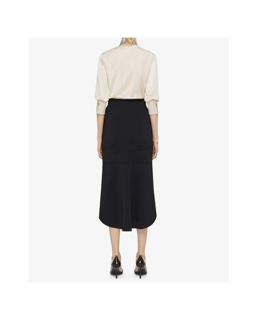 Givenchy Black Punto Milano Button Detailed Skirt