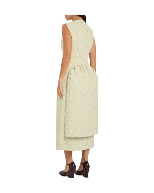 Simone Rocha Natural Medium-Length Dress