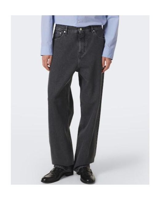 Jil Sander Gray Mid-Rise Wide-Leg Jeans for men