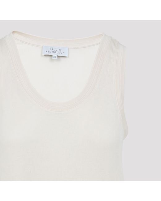 Studio Nicholson White Votan Vest