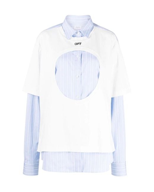 Off-White c/o Virgil Abloh White Long-Sleeved Shirt