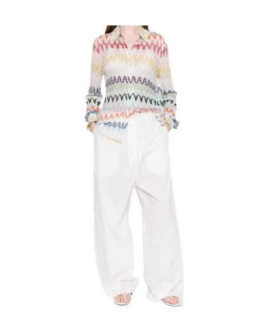 Missoni Gray Lace Motif Shirt