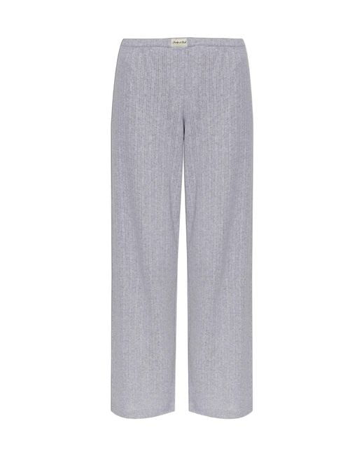 Sporty & Rich Gray Knitted Casual Pants