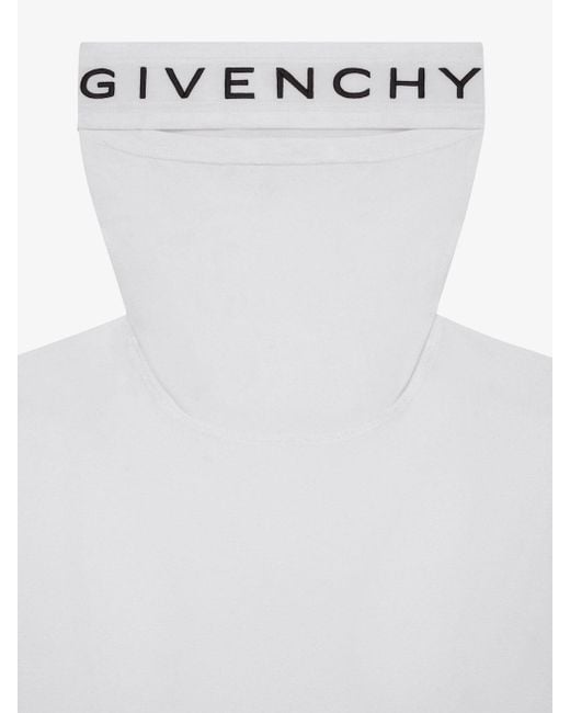 Givenchy White Sleeveless Balaclava Top for men