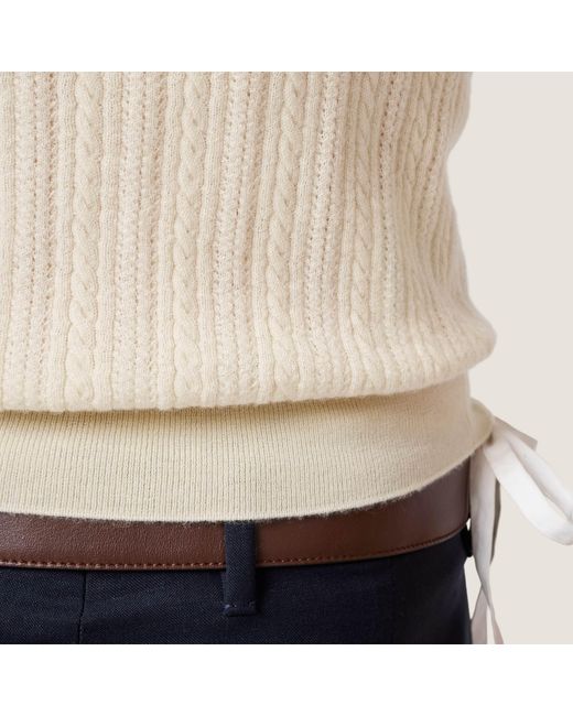 Miu Miu Natural Cashmere Top