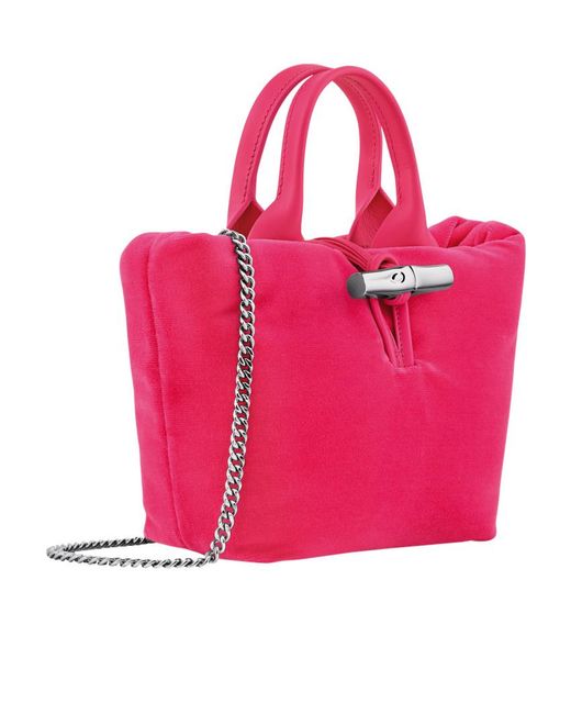 Longchamp Pink Le Roseau Xs Handbag