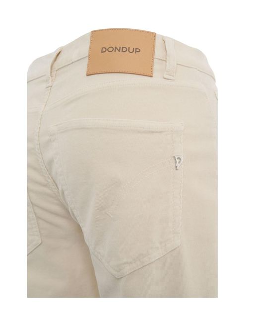 Dondup Natural Jacklyn Logo Patch Jeans