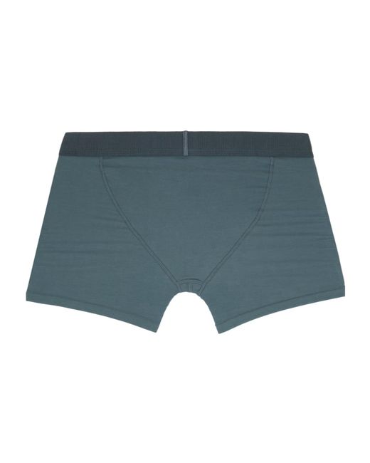 Skims Green Logo Boxer Briefs Three-Pack for men