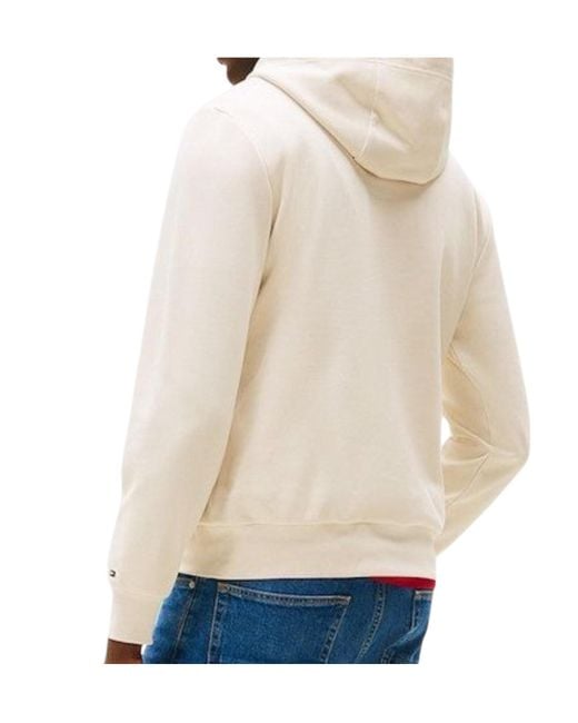 Tommy Hilfiger White Icon Hilfiger Hoodie for men
