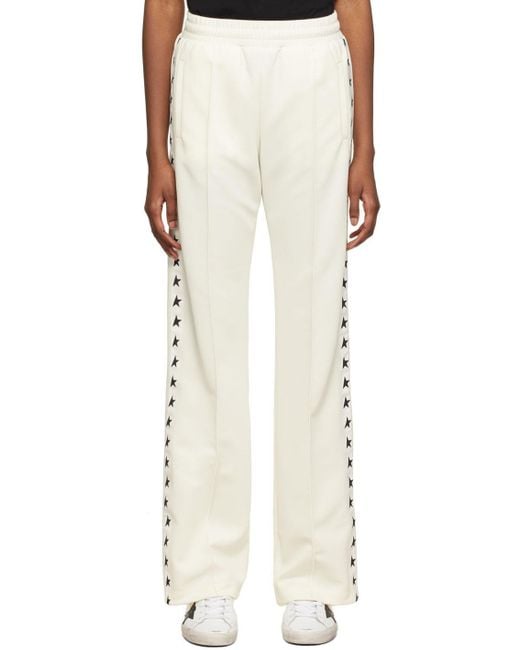 Golden Goose Deluxe Brand Natural Star Tape Track Pants