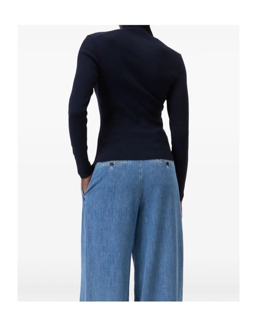 Closed Blue Halfzip Longsleeve Sweater