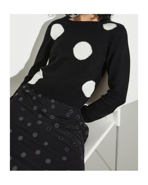 MAX&Co. Blue Polka-Dot Jacquard Jumper