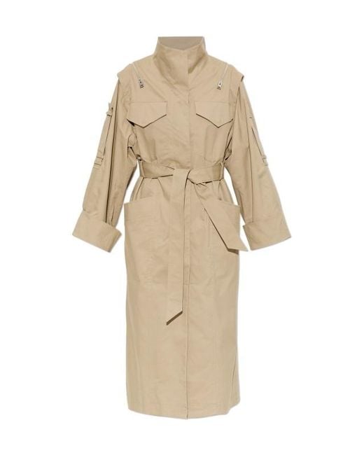 AllSaints Natural Long-Sleeved Coat