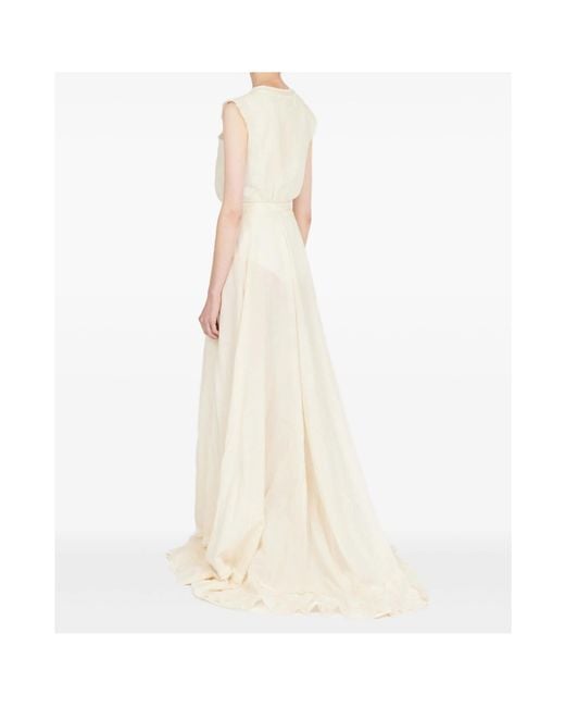 MM6 by Maison Margiela White Cotton Gown