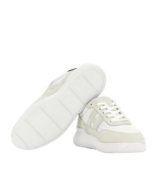 Hogan White Interactive Low Top Sneakers for men