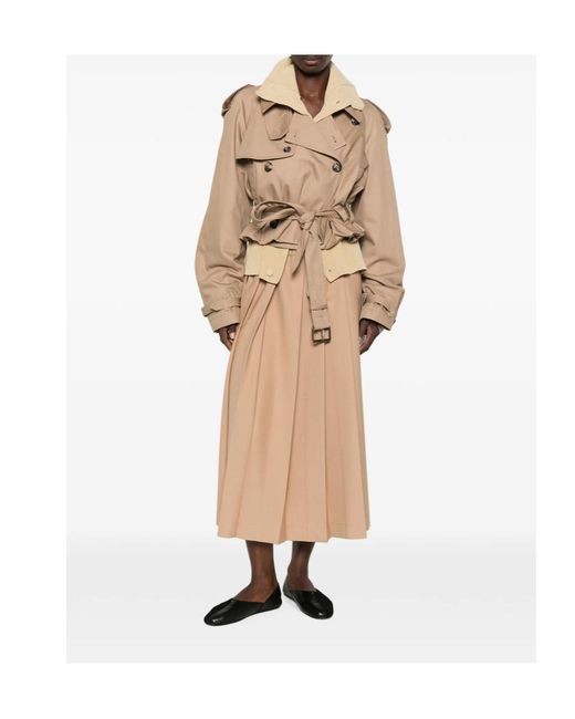 Fabiana Filippi Natural Pleated Skirt