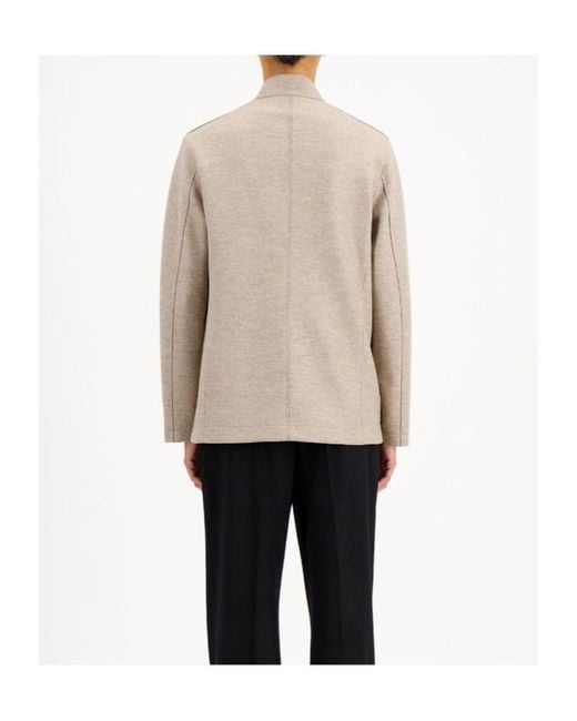 Harris Wharf London Natural Nehru Jacket