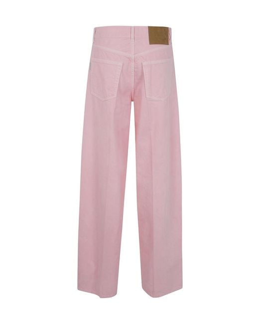 Haikure Pink Bethany Wide-Leg Jeans