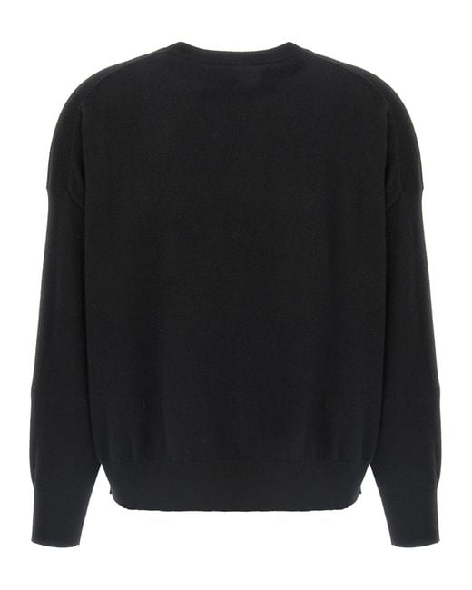 Brunello Cucinelli Black Monile Detailed Cropped Sweater