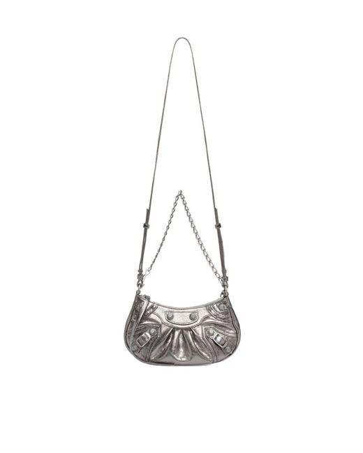 Balenciaga Gray Le Cagole Mini Shoulder Bag