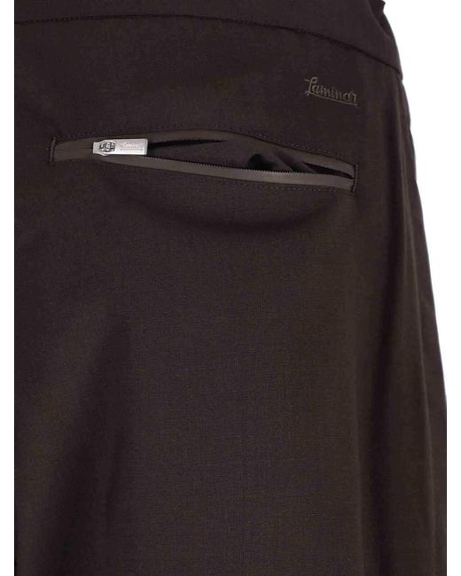 Herno Black Laminar Drawstring Straight-Leg Trousers for men
