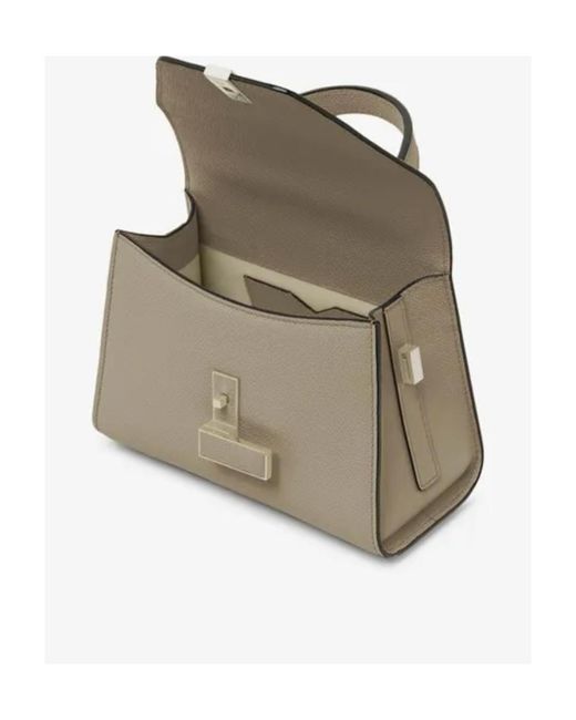 Valextra Natural Grained-Leather Crossbody Bag