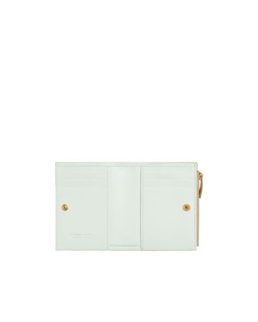Bottega Veneta Natural Intrecciato Small Bi-Fold Wallet