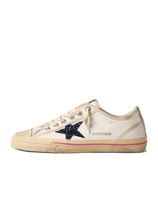 Golden Goose Deluxe Brand Natural V-Star 2 Lace-Up Sneakers