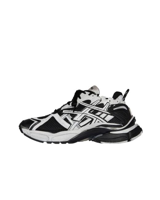 Balenciaga Black Runner Lace-Up Sneakers for men