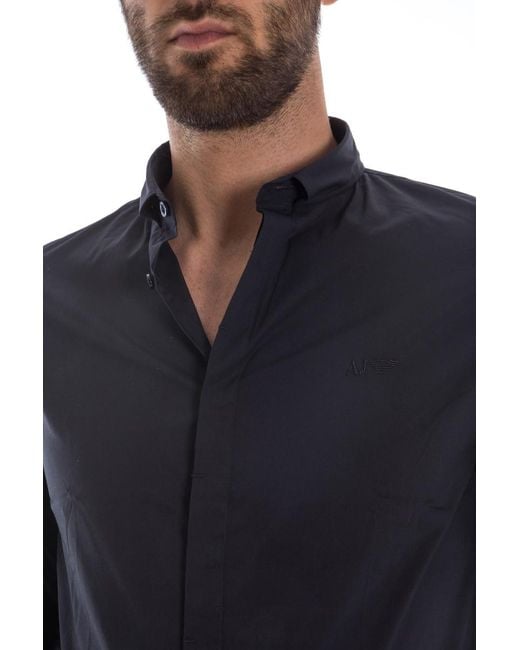 Armani Jeans Blue Logo Shirt for men