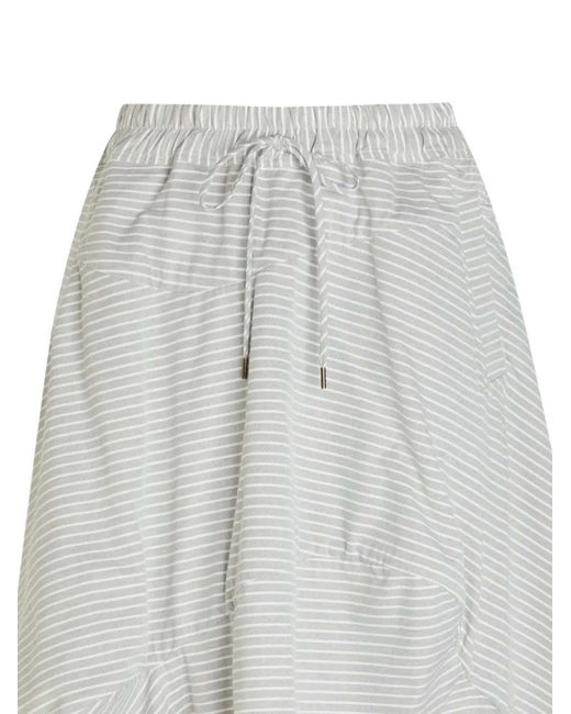 Vivienne Westwood Gray Elastic-Waist Skirt