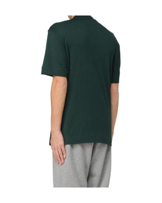 Emporio Armani Green Logo Pattern T-Shirt for men
