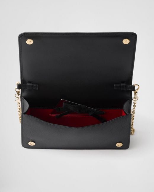 Prada Black Chain-Linked Shoulder Bag