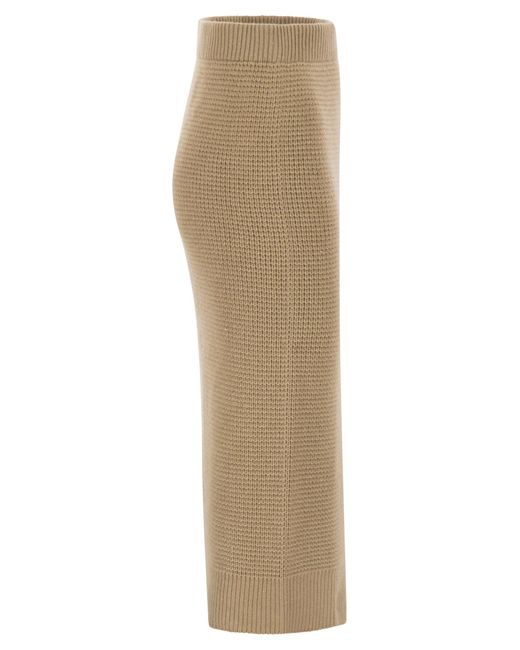 Peserico Natural Knitted Skirt