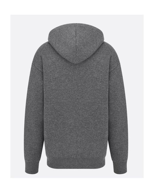 Dior Gray Icons Hooded Sweatshirt for men